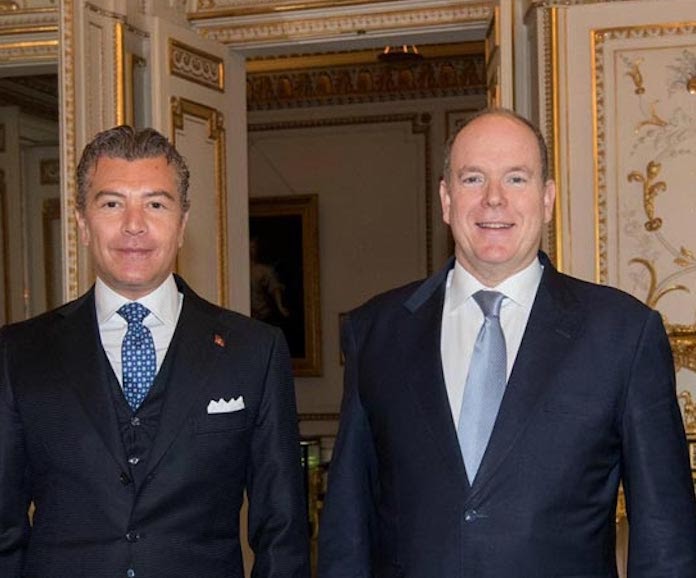 H.E Dr. Dario Item, Antigua and Barbuda’s Ambassador to Spain, Monaco and Liechtenstein with Prince Albert II of Monaco