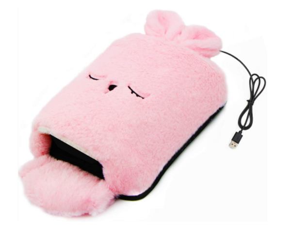 Unicorn Heated Computer Mouse Pad Hand Warmer Fleece Lined USB Warmer Mouse Mat with Temperature Adjusting Remote Control Cold Weather Warmer for Office Home Computer Laptop Holiday Present Pink 