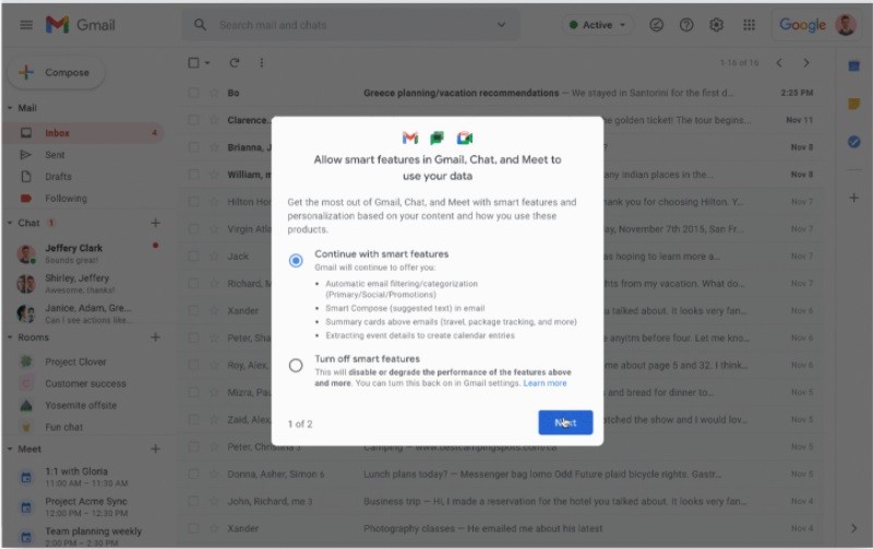 Here’s How to Activate Gmail Smart Settings