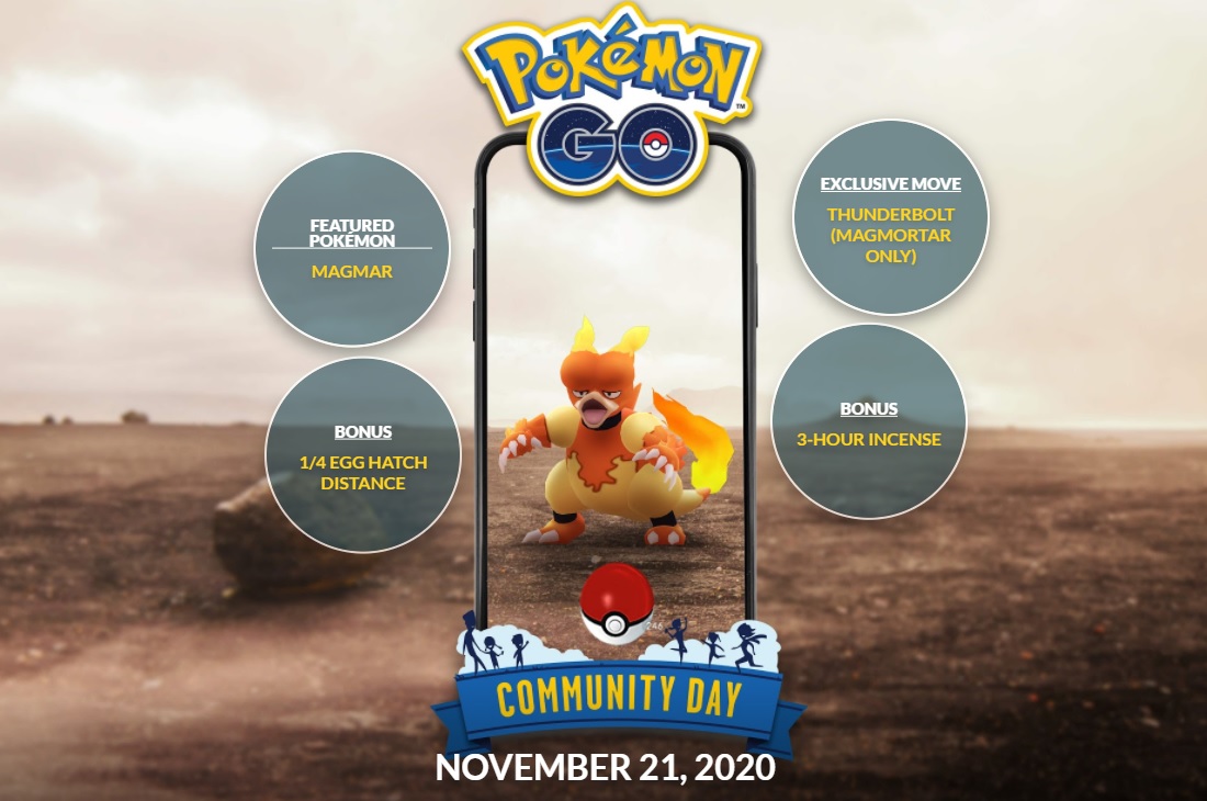 Complete Guide ‘Pokémon  Go’ November 2020 Community Day – Featured Pokémon , Moves, Special Research)