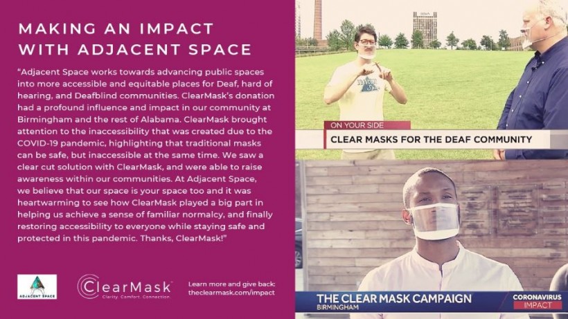 If This Company's Claim Is True, ClearMask Is the First Transparent Face Covering to Receive FDA-Approval; Here's How It Can Help Deaf People