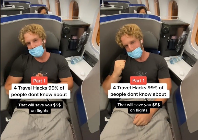 Pro Traveller Gives Useful Travel Hacks in TikTok, But People Only Noticed How He Wore His Face Mask 