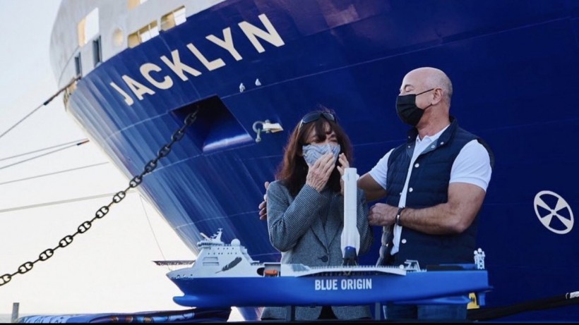 Jeff Bezos Names Huge Rocket Recovery Ship 'Jacklyn' in Honor of His Mom