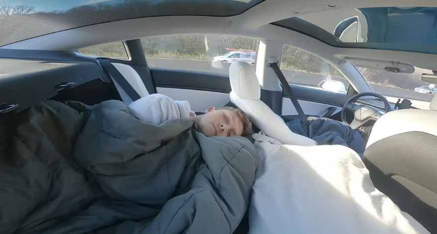 Illegal TikTok Video Showed Young Man Sleeping While Driving with Tesla Autopilot