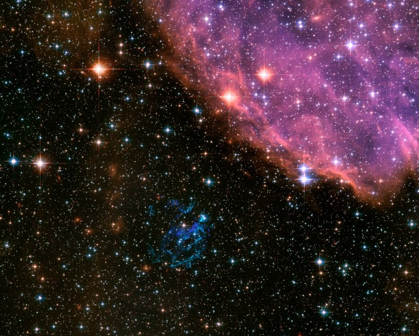 Hubble supernova remnant 1700 years ago