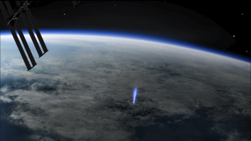 ISS ASIM blue jet lightning elves