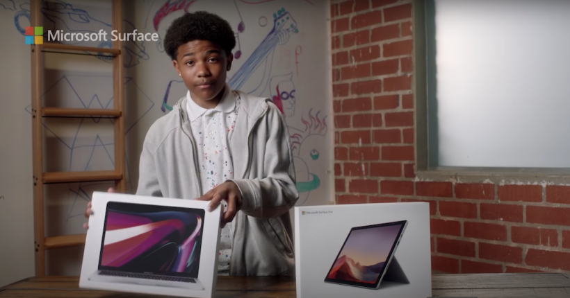 Microsoft's Surface Pro 7 Ad Savagely Hits at Apple's MacBook Pro