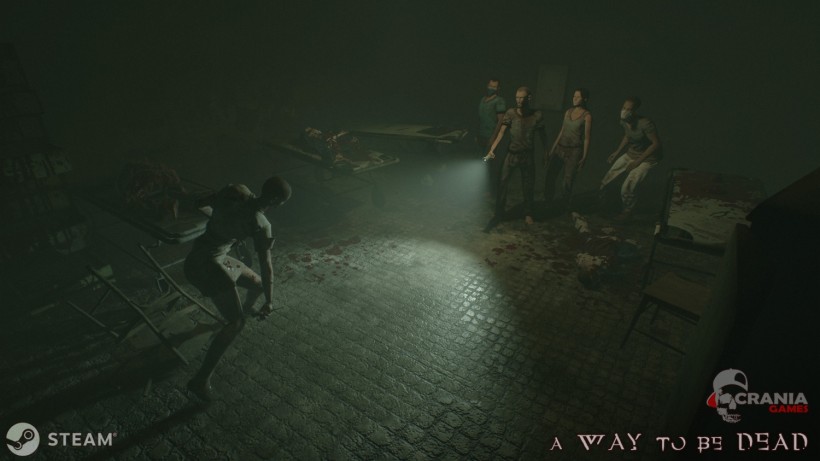 An In-Game Image Showing Four Survivors Against a Zombie