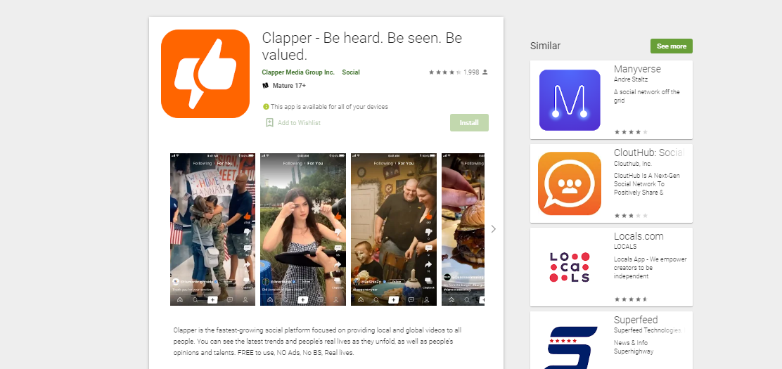 The Clapper app is a place where the parents of TikTok users can
