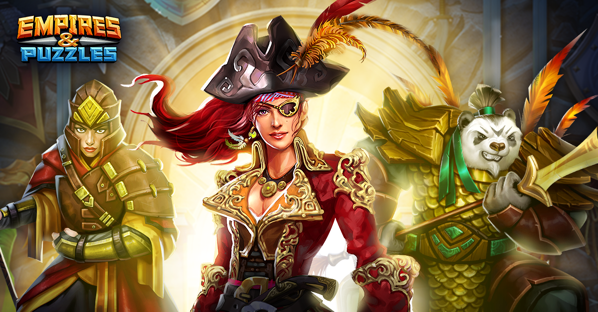 Banner for the Empires & Puzzles New Hero Costume Event