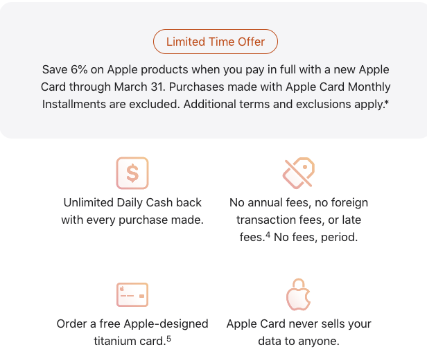 Apple Card Features