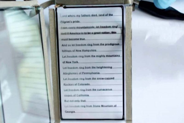 Electrically Charged Ultra-Thin Glass Screen Could be Used For E-Reader or Billboards