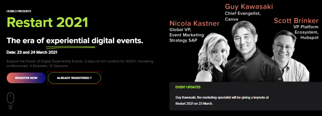 Restart 2021 - A Must Attend Virtual Event About the Changing World of Marketing
