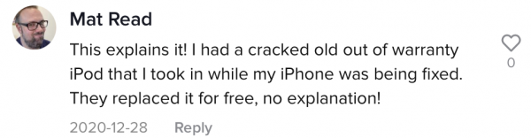 TikTok Apple Store Comments