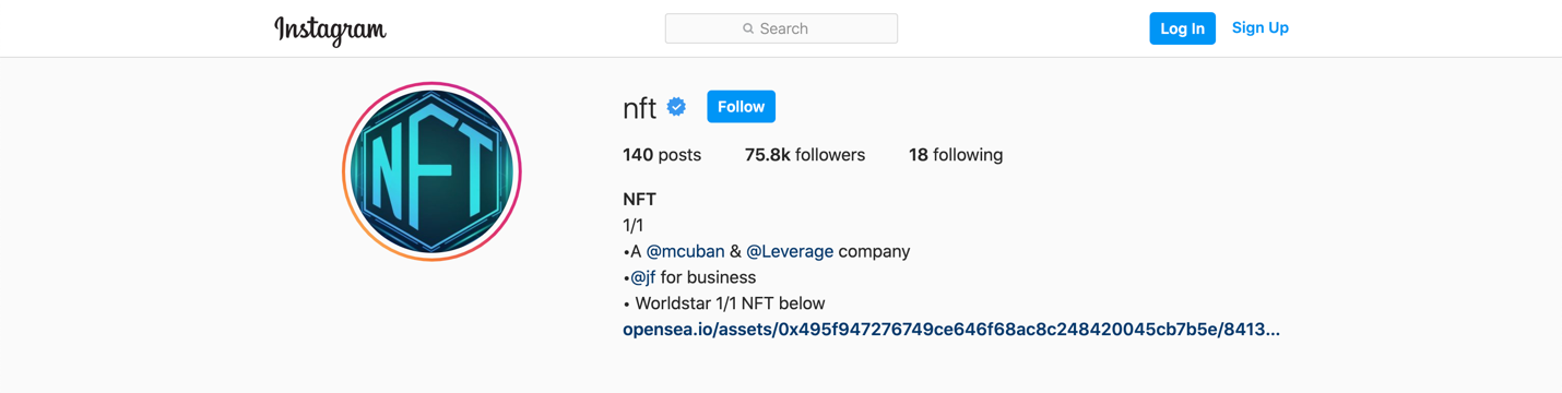 Mark Cuban, Jason Falovitch invest in new @NFT Instagram platform