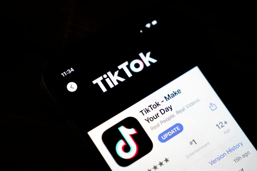 TikTok Download Page on an iPhone
