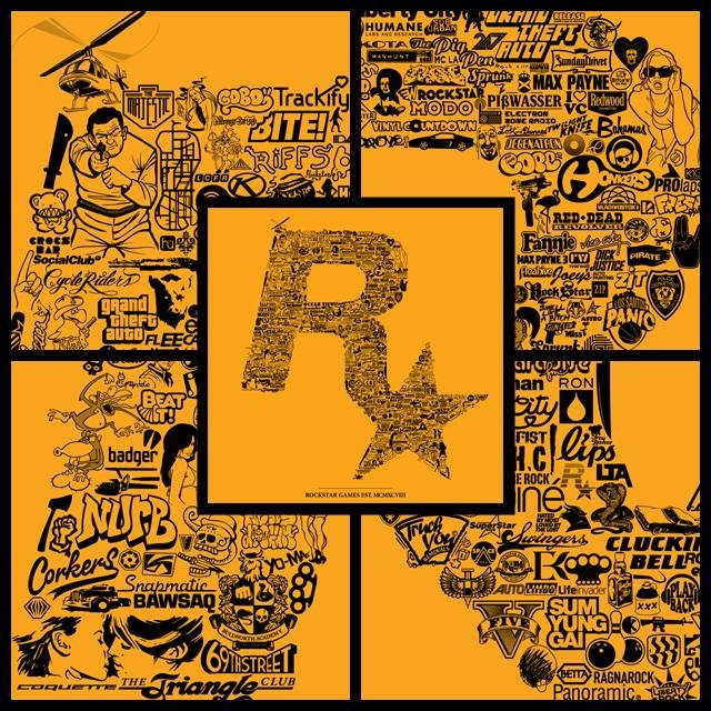 rockstar games logo art
