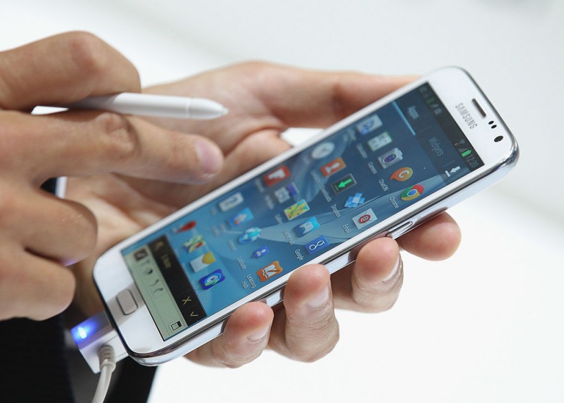 Samsung Galaxy Note II at the IFA 2012 Consumer Electronics Trade Fair