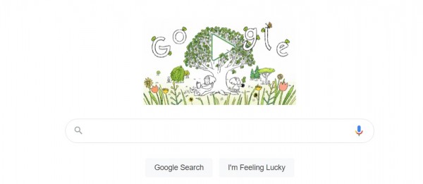 Google Earth Day 2021 Doodle Tackles Trees' Importance in Restoring Earth--Five Google Datacenters to be Carbon-Free by 2030