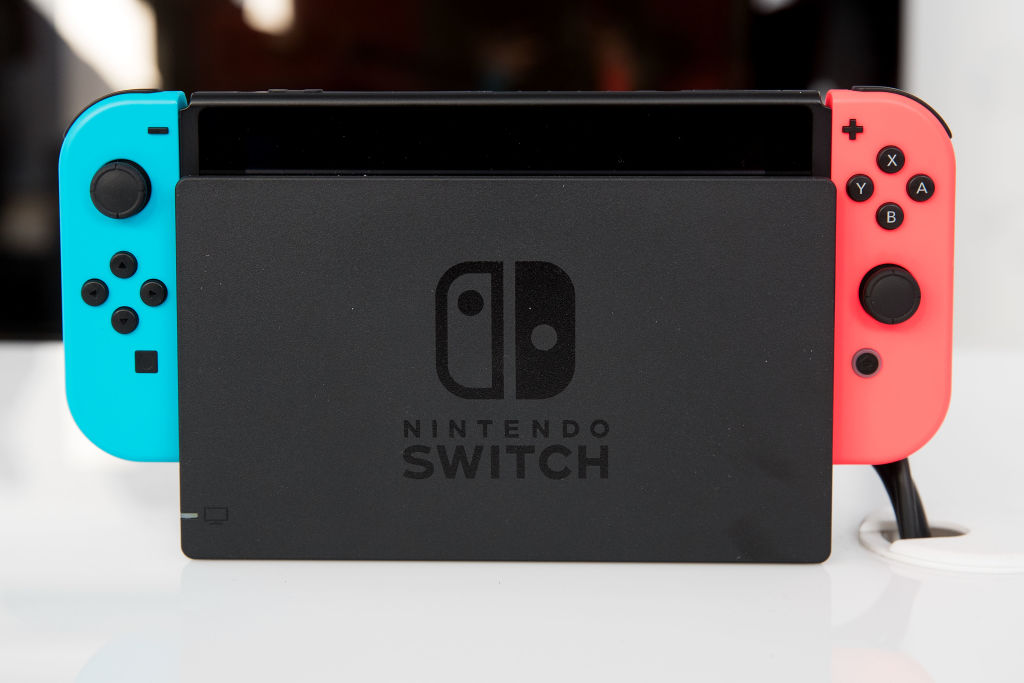 The Nintendo Switch console