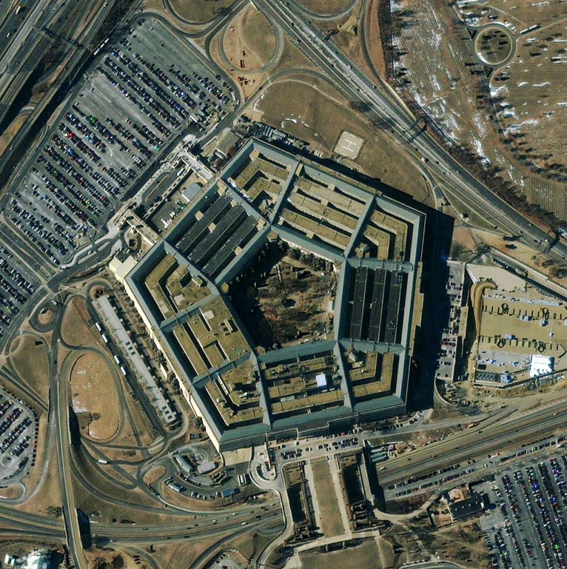A Satellite Image of |The Pentagon