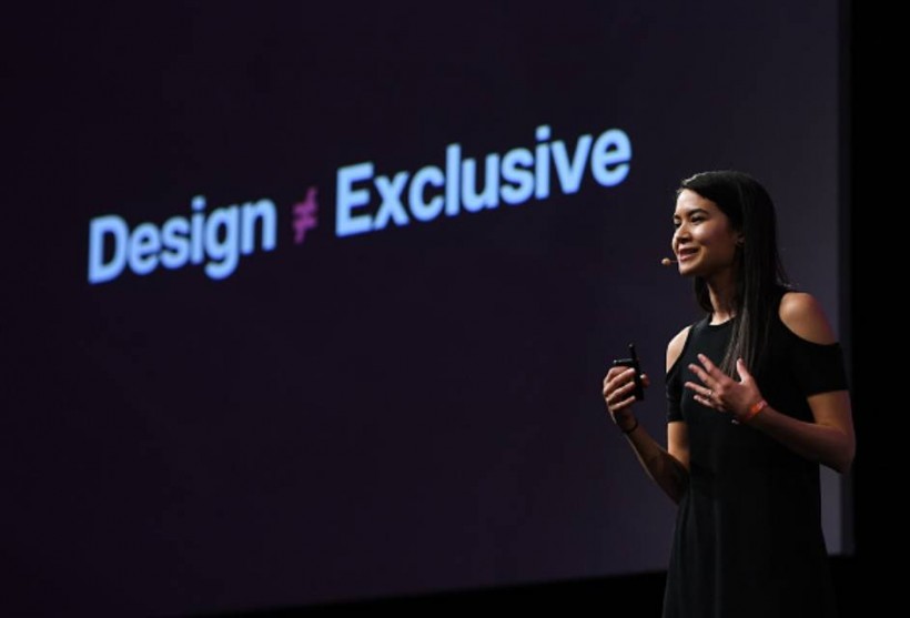 canva ceo and founder melanie perkins speaking 