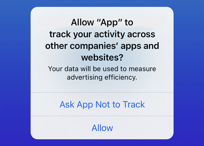 ask app not to track