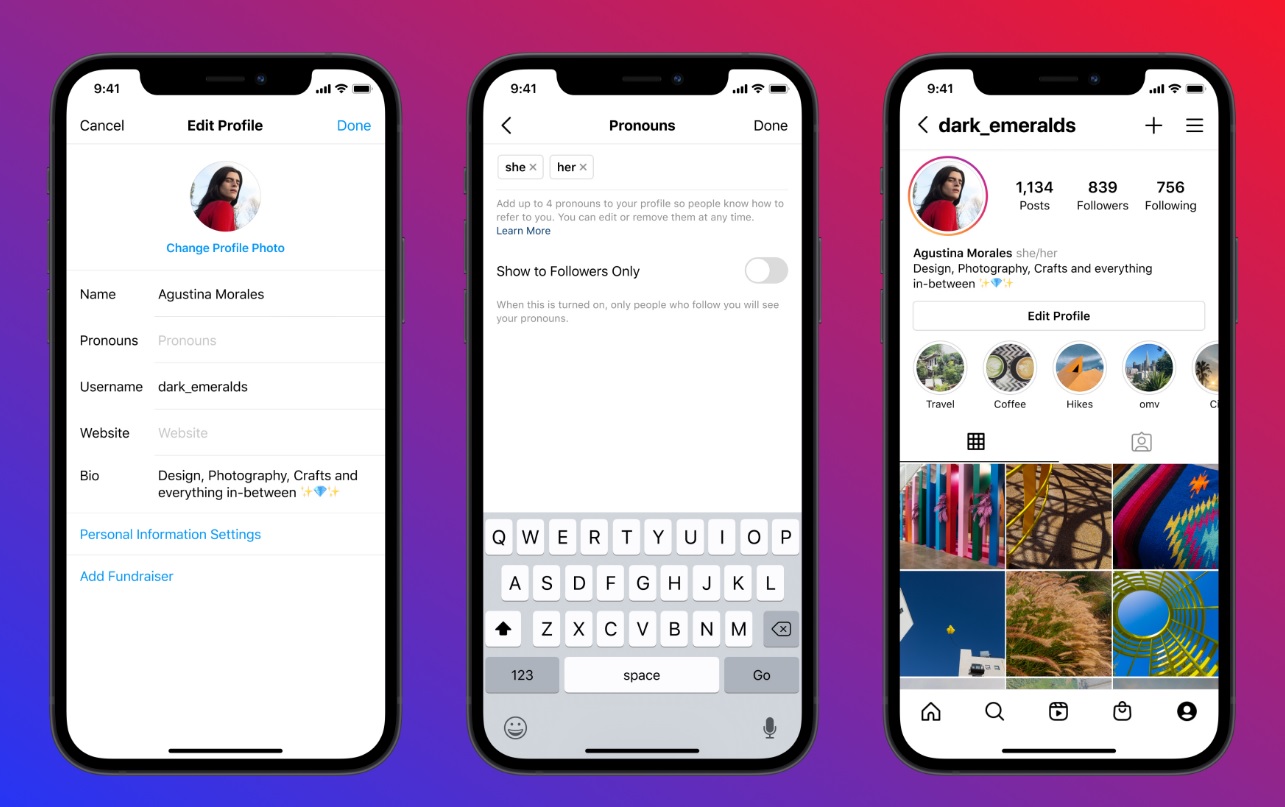 Instagram Launches Pronouns' Feature For Users' Preference ...
