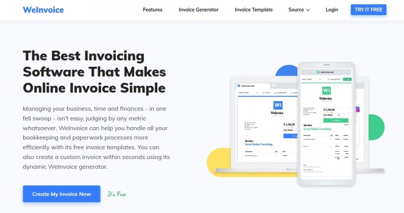 Download Free Invoice Templates with WeInvoice