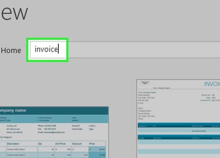 Write Free Invoice Templates with Excel