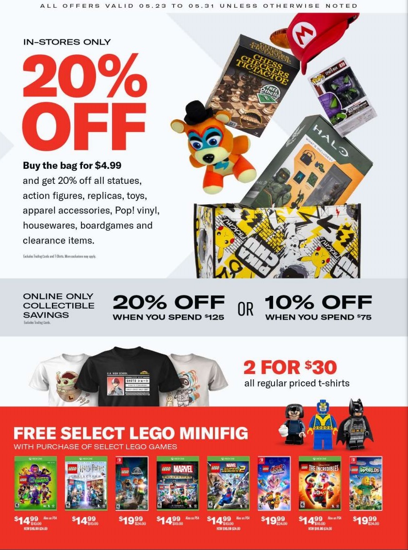 Lego memorial day online sale