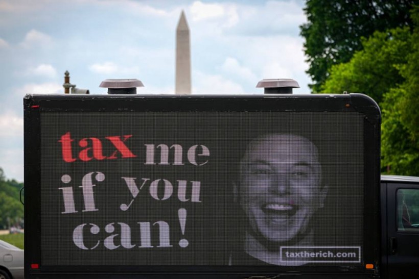 Elon musk tax billboard 