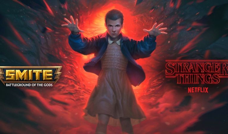 Stranger Things, Smite Crossover:  Eleven, Hopper, the Demogorgon, the Mind Flayer Skins Coming 