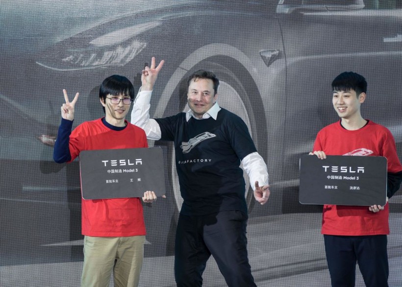 Elon Musk Tesla Giga Shanghai