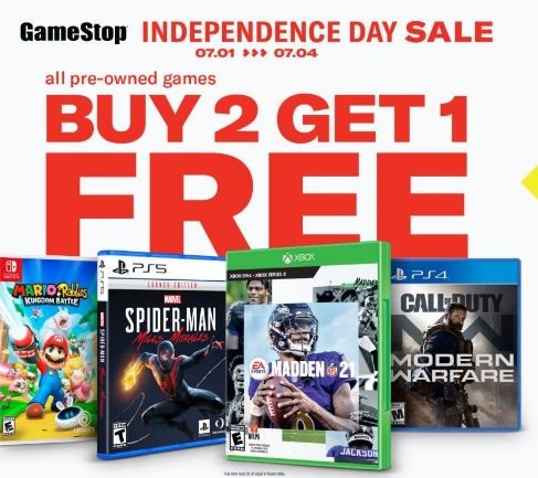 GameStop Independence Day Sale Banner