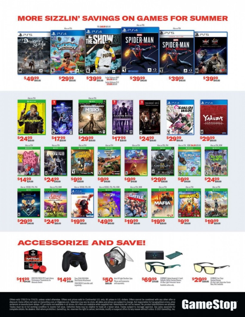 Right After Independence Day, GameStop Unleashes 5Day Summer Sale