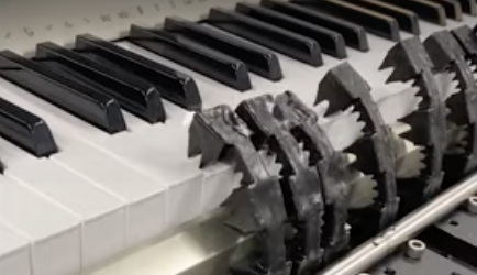 Soft Piano Powered by Pneumatic RAM