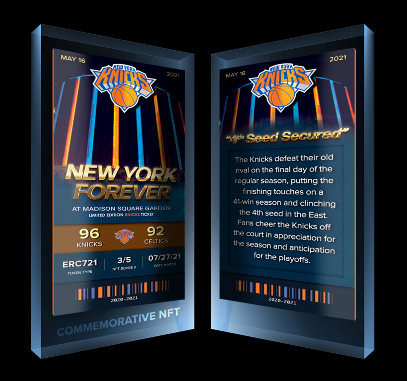 Knicks NFTs Limited Edition is now here.