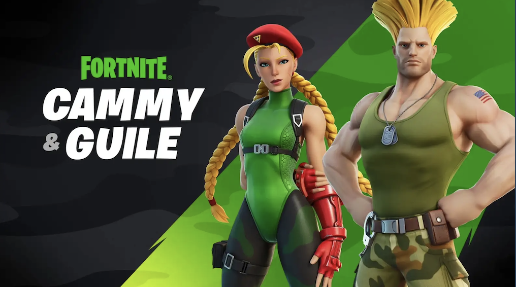 Cammy and Guile Arrives at Fortnite