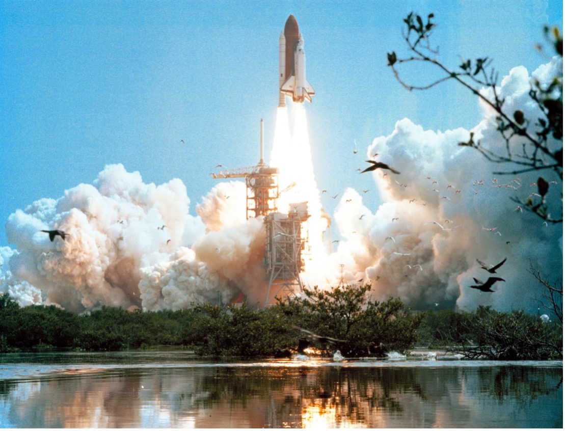 NASA on Unsplash: Space Shuttle Columbia's STS-4 mission launched from Kennedy Space Center on June 27, 1982