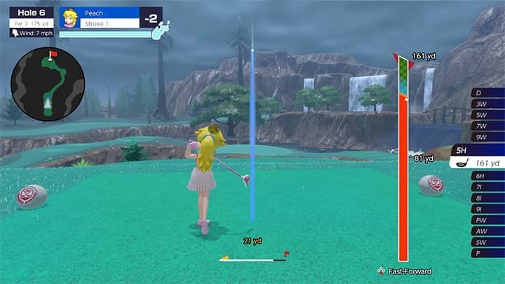 Princess Peach in Mario Golf: Super Rush