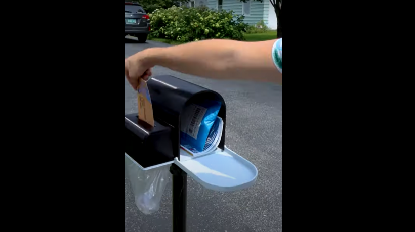 Mailbox with Built-in Shredder by Unnecessary Inventions