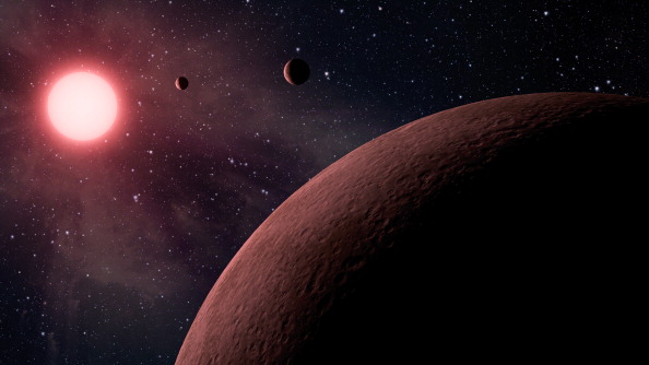 arte exoplaneta rojo 