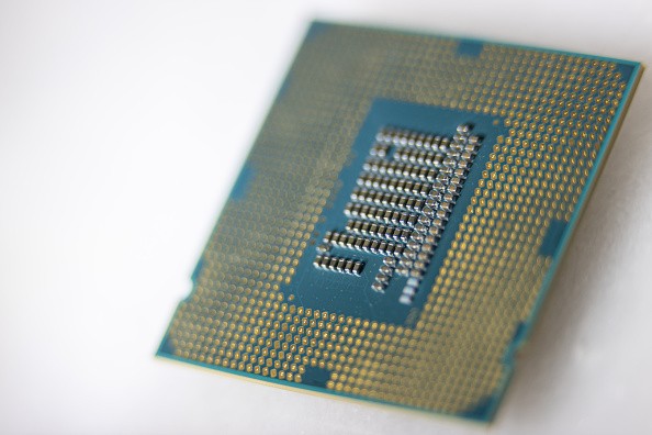 Intel cpu closeup 