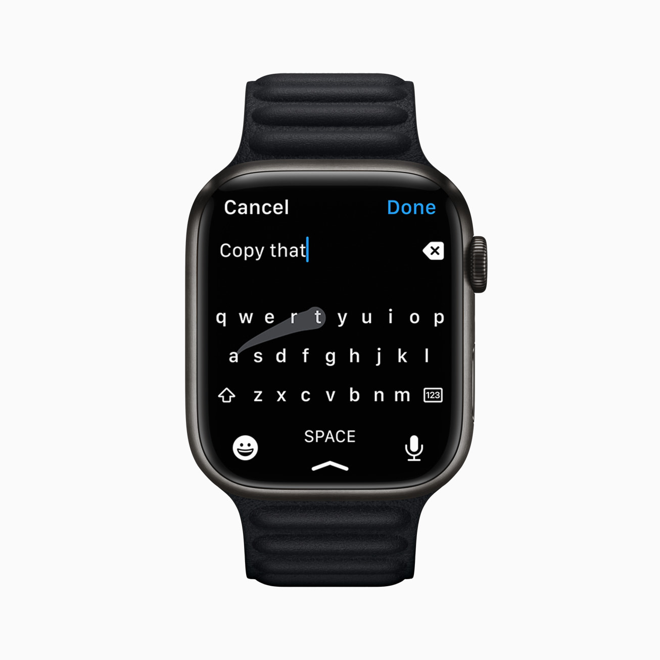 Apple Watch Series 7's Swipe Keyboard