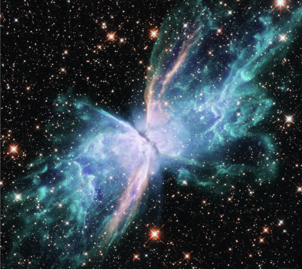 哈勃太空望远镜拍摄的蝴蝶星云