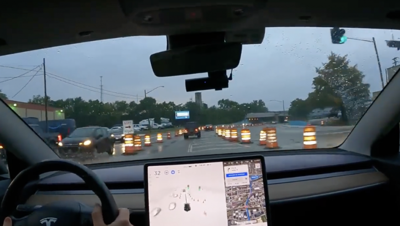 Tesla FSD Cone Issue