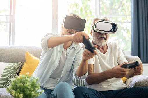 Gaming elderly people