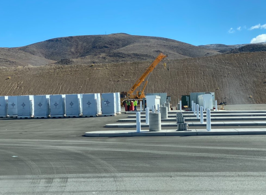 Tesla is Installing Megachargers on Semi Electric Truck At Gigafactory Nevada