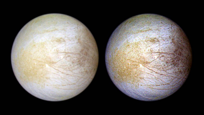 NASA Hubble Sees Jupiter Icy Moon of Europa